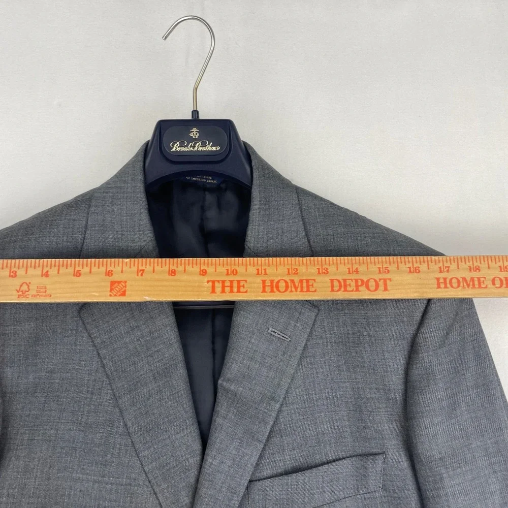 Brooks Brothers 1818 Regent Grey Wool 2 Piece Suit Mens 40 Long 33W 31L